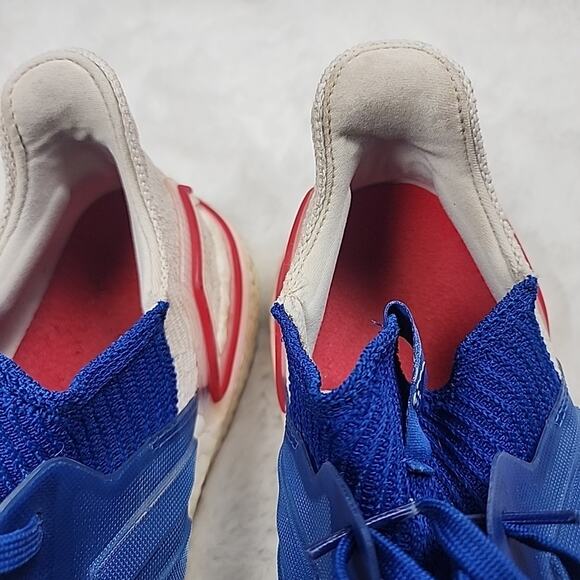 Adidas Mens Ultraboost 19 Blue White Running Athletic Shoes Size 13 US EF1340 - Picture 9 of 12